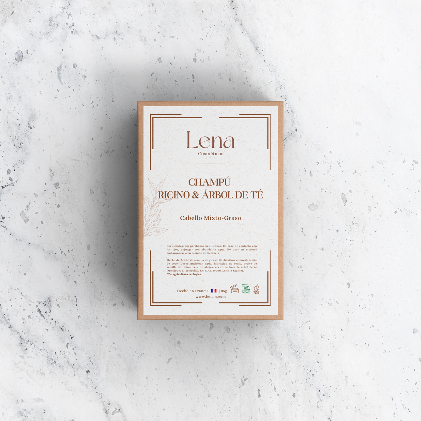 Barra de Champú Nutritiva con Aceite de Ricino