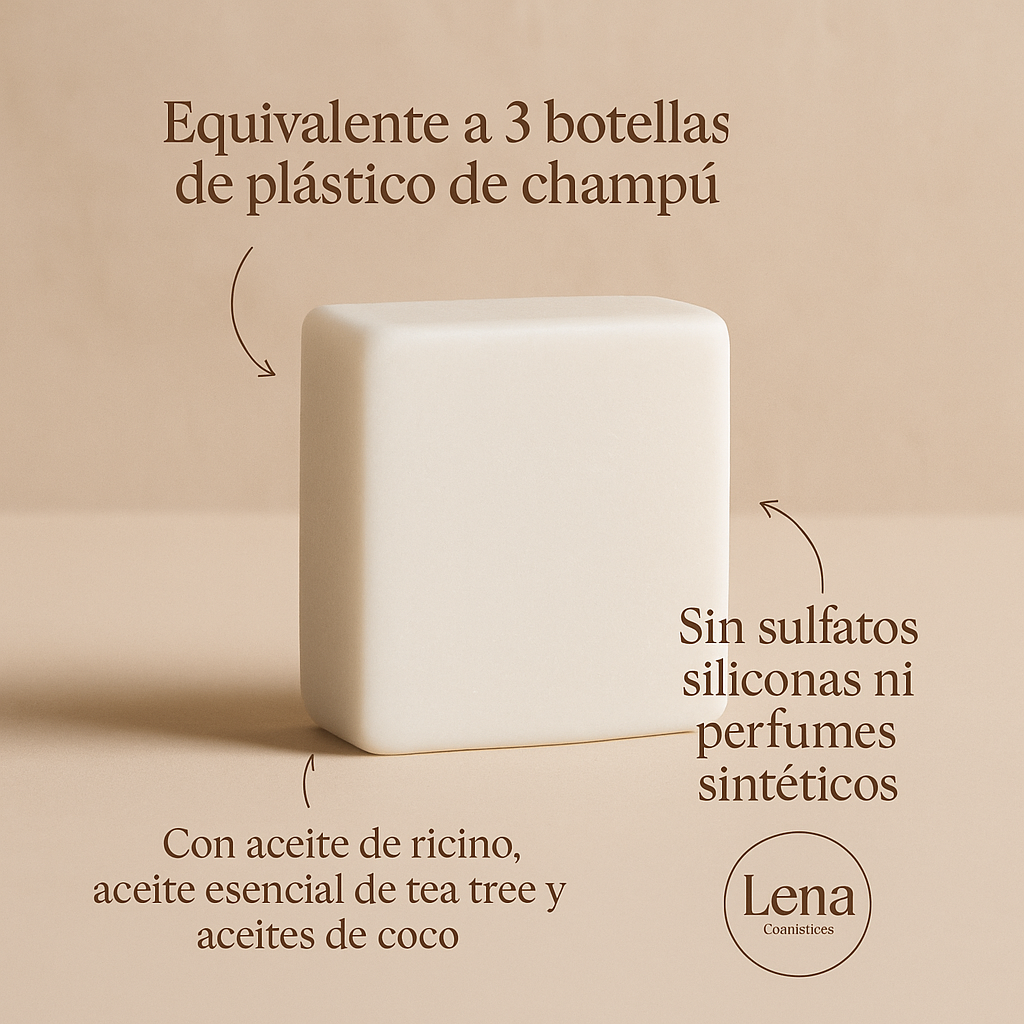 Barra de Champú Nutritiva con Aceite de Ricino